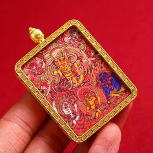 Jambhala Thangka Bruyne King Kong Tibetan Gawu Box with Portable Tangka 01