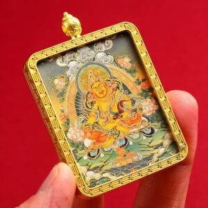 Jambhala Thangka Bruyne King Kong Tibetan Gawu Box with Portable Tangka 02