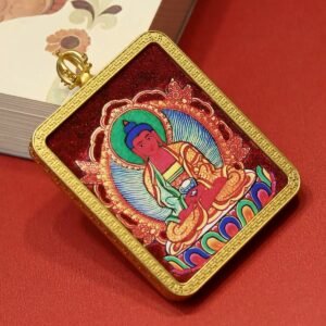 Amitabha Buddha Thangka Portable Thangka Buddha Plaque01
