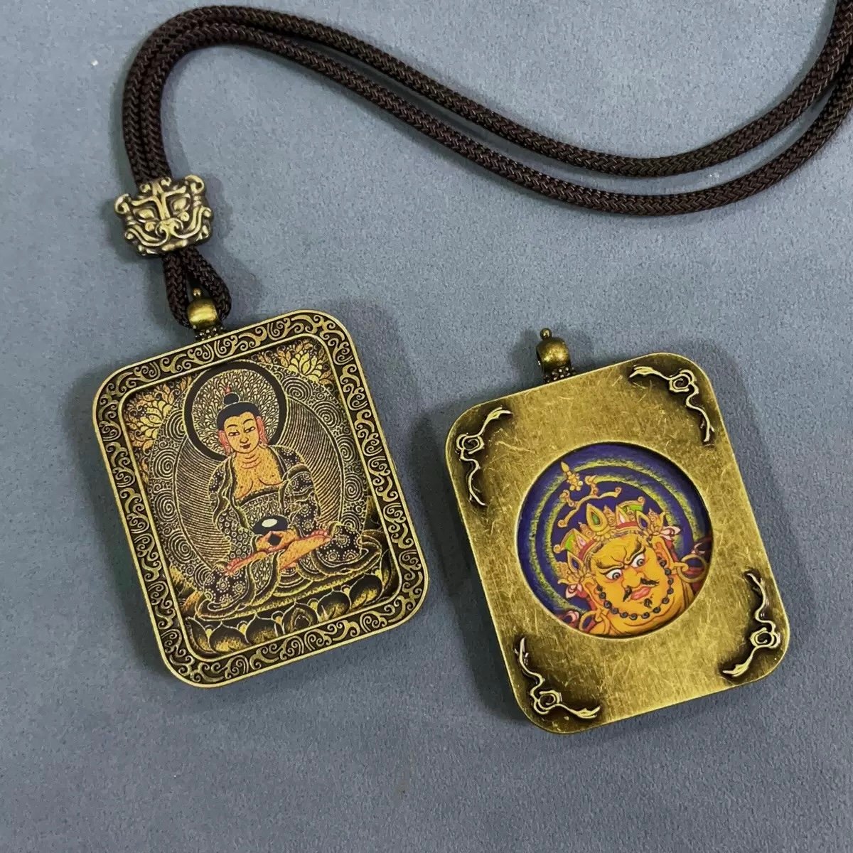 Amitabha Buddha Thangka Portable Thangka Buddha Plaque02