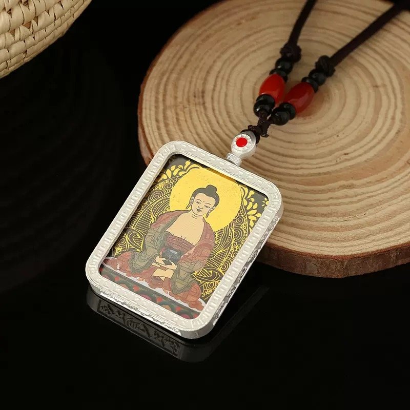 Amitabha Buddha Thangka Portable Thangka Buddha Plaque03