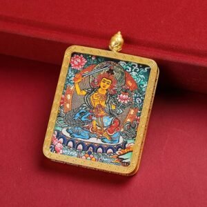 Manjushri Thangka Portable Thangka Buddha Plaque01