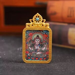 Thousand-Hand Guanyin Tangka Portable Thangka Buddha Plaque04