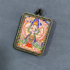 Thousand-Hand Guanyin Tangka Portable Thangka Buddha Plaque05