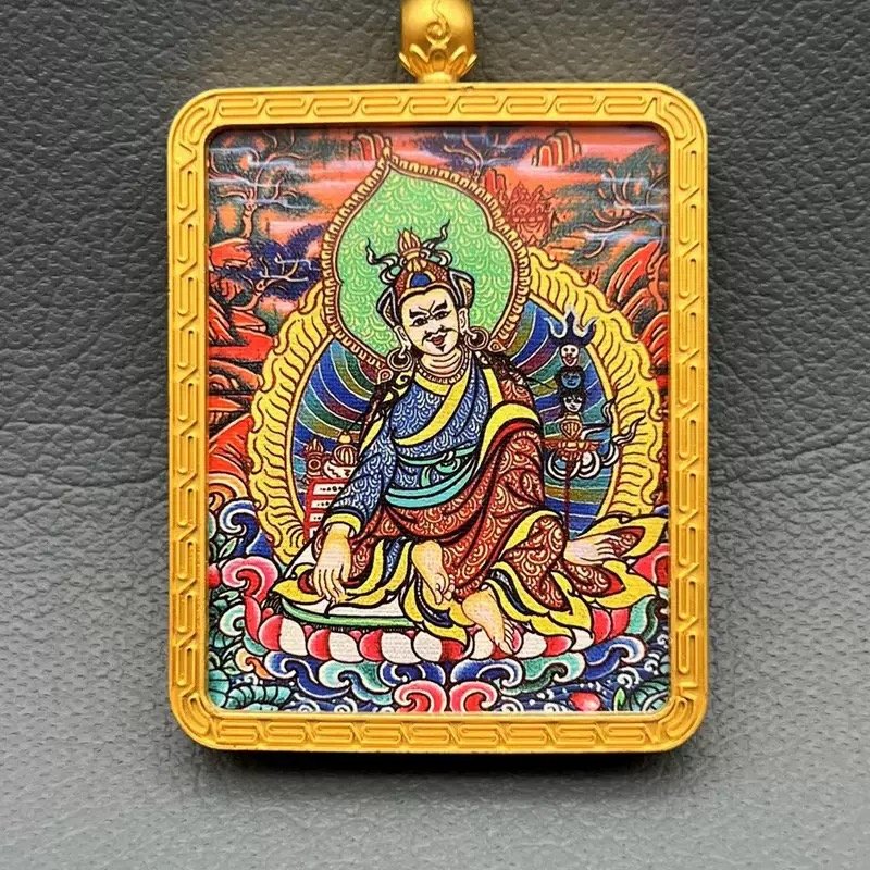 Thangka of Padmasambhava Portable Thangka Buddha Plaque03