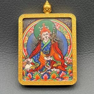 Thangka of Padmasambhava Portable Thangka Buddha Plaque05