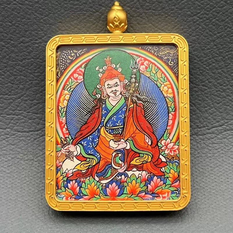 Thangka of Padmasambhava Portable Thangka Buddha Plaque05