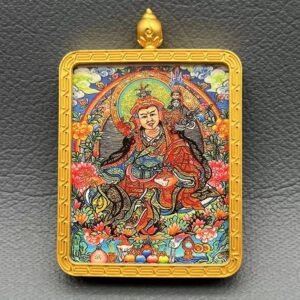 Thangka of Padmasambhava Portable Thangka Buddha Plaque06